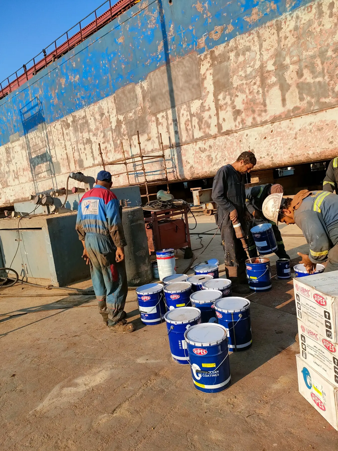 Jimmy Prince surface preparation with Transocean Coatings materials